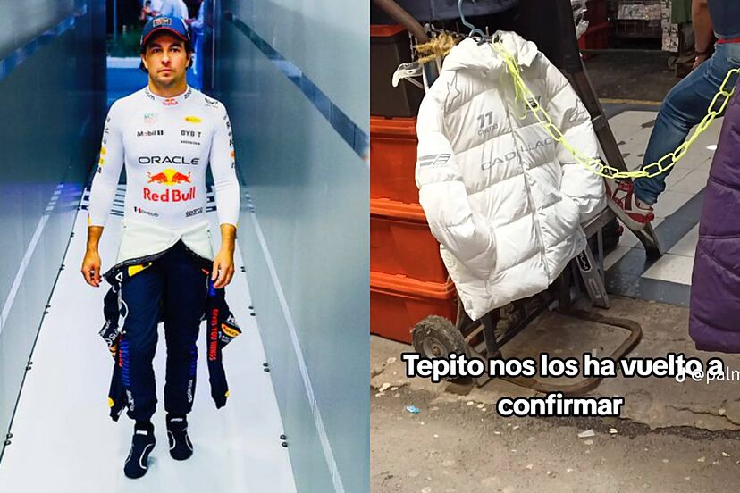 ¿Checo Pérez ya es de Cadillac? Tepito ofrece ropa de la escudería con el nombre del mexicano