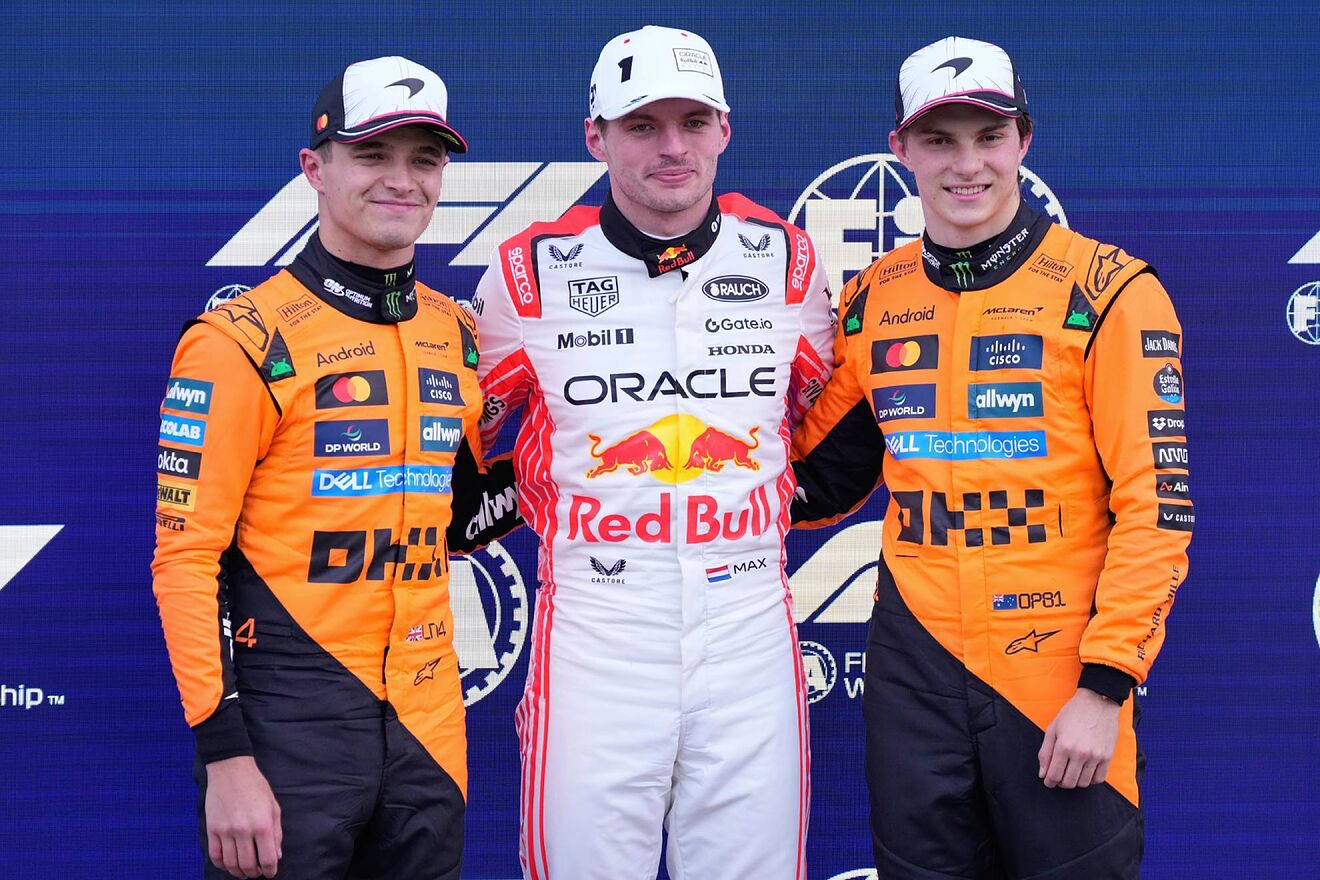 Oscar Piastri y Lando Norris han sorprendido a Max Verstappen este...